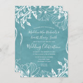 Farbbearbeitbarer Hintergrund - Einladung zur Hoch (Vorne/Hinten)