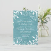 Farbbearbeitbarer Hintergrund - Einladung zur Hoch (Stehend Vorderseite)