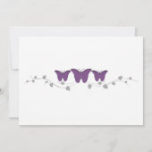 Farbbearbeitbares Butterfly-Save the Date Foto Save The Date (Rückseite)