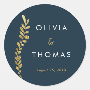 Farbbearbeitbares Gold-Leaf-Sticker, Sticker für G