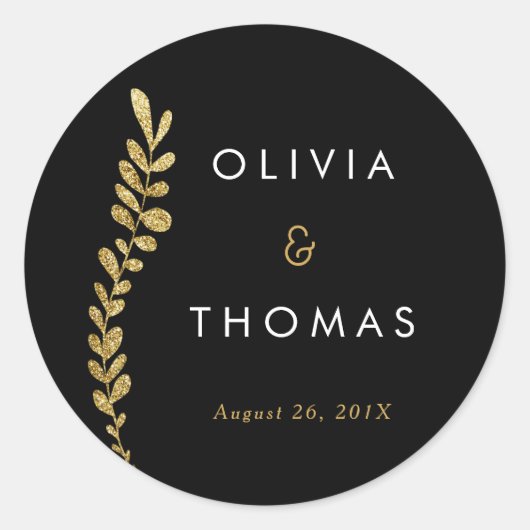 Farbbearbeitbares Gold-Leaf-Sticker, Sticker für G (Vorderseite)