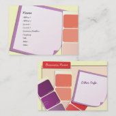 Farbbeispiele und Anmerkungen Visitenkarte (Vorne/Hinten)