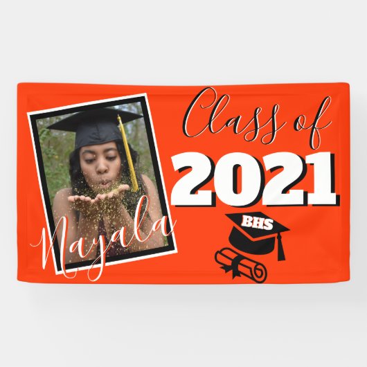 Farbbereich für Monogramm und Foto Abschluss Banner (Horizontal)