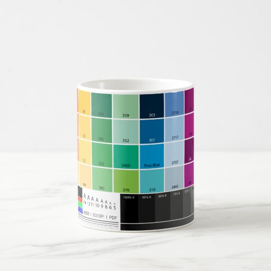 Farbbeweis-Tasse Kaffeetasse (Mittel)