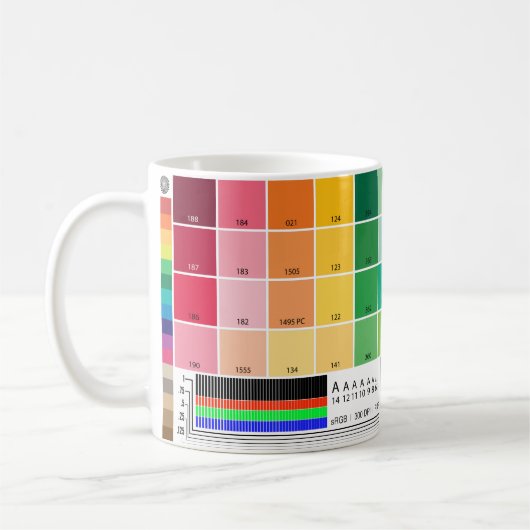 Farbbeweis-Tasse Kaffeetasse (Links)
