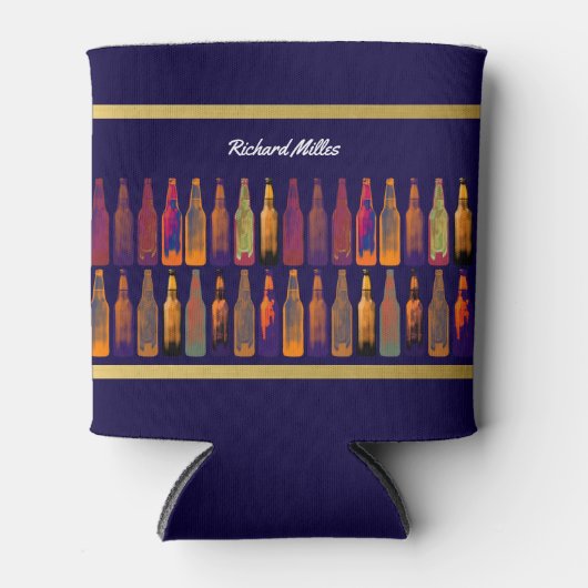 Farbbierflaschen Dosenkühler (Vorderseite)