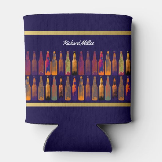 Farbbierflaschen Dosenkühler (Rückseite)