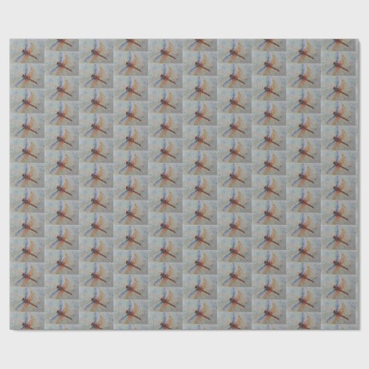 FARBBIG DRAGONFLY GESCHENKPAPIER (Flach)