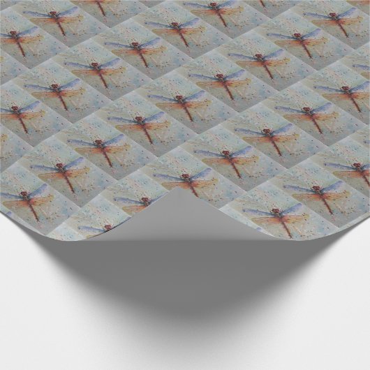 FARBBIG DRAGONFLY GESCHENKPAPIER (Ecke)
