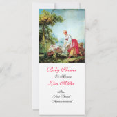 FARBBIGE BABY DUSCHE EINLADUNG (Rückseite)