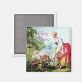 FARBBIGE BABY DUSCHE MAGNET (Vorderseite/Rückseite)