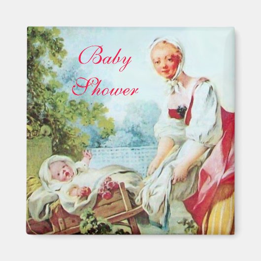 FARBBIGE BABY DUSCHE MAGNET (Vorne)