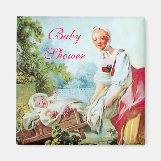 FARBBIGE BABY DUSCHE MAGNET (Vorne)