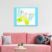 FARBBIGE CARTOON-SCHALTFLÄCHE LEINWANDDRUCK (Insitu (Wohnzimmer))