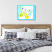FARBBIGE CARTOON-SCHALTFLÄCHE LEINWANDDRUCK (Insitu (Schlafzimmer))