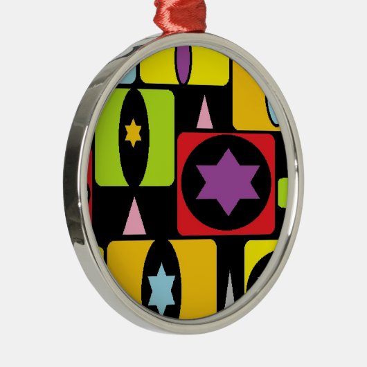 FARBBIGE FORMEN ORNAMENT AUS METALL (Rechts)