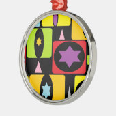 FARBBIGE FORMEN ORNAMENT AUS METALL (Links)