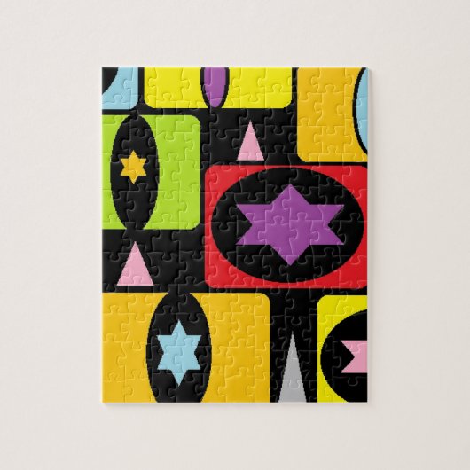 FARBBIGE FORMEN PUZZLE (Vertikal)
