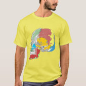 FARBBIGE GRAFIK-SKULL-DESIGN T-Shirt (Vorderseite)