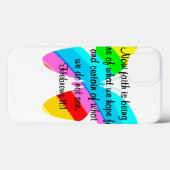 FARBBIGE HEBREWS 11:1-BUTTERFLY-DESIGN Case-Mate iPhone HÜLLE (Rückseite (Horizontal))