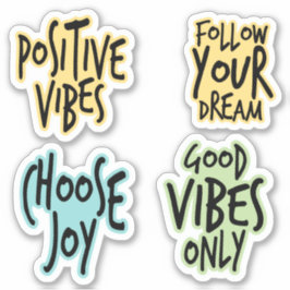 FARBBIGE INSPIRATIONSQUOTE AUFKLEBER