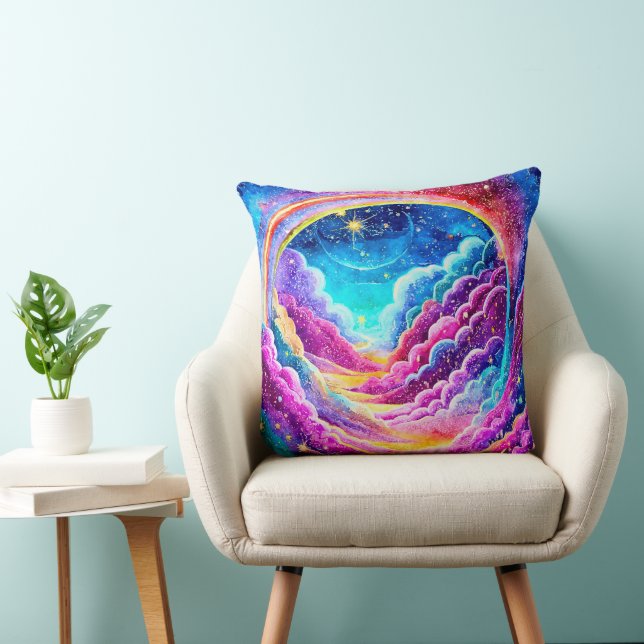 FARBBIGE NIEDLICHE AUSSENRAUMENTWICKLUNG KISSEN (Stuhl )