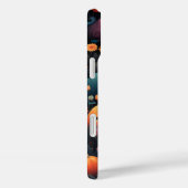 FARBBIGE UND GLÜCKLICHE HALLOWEEN PUMPKINS & BLUME Case-Mate iPhone HÜLLE (Rückseite / Rechts)