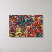 FARBBIGER ABSTRAKT STRETCHTER LEINWAND-ART-DRUCK LEINWANDDRUCK (Vorderseite)