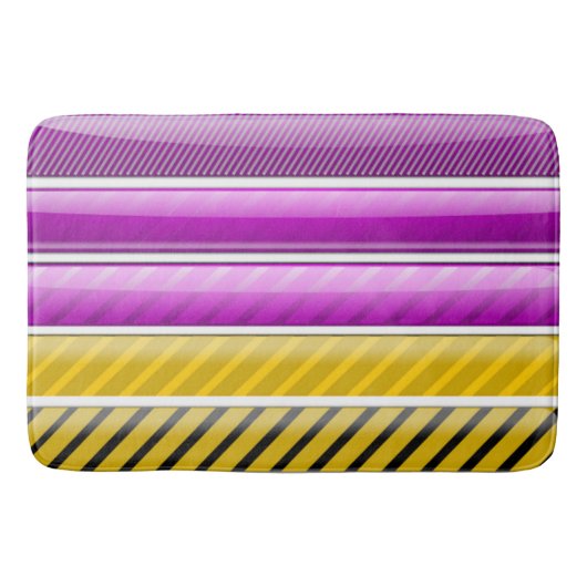 FARBBIGER BAR PATTER BADEMATTE (Vorderseite)