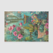 FARBBIGER CACTUS UND ERFOLGREICHE DEKOUTION SEIDENPAPIER (Vorderseite)