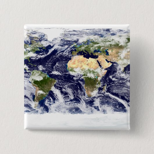 Farbbild der gesamten Erde Button (Vorderseite)