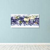 Farbbild der gesamten Erde Leinwanddruck (Insitu (Holzboden))