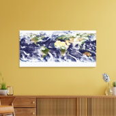 Farbbild der gesamten Erde Leinwanddruck (Insitu (Wohnzimmer))