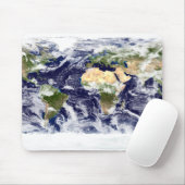Farbbild der gesamten Erde Mousepad (Mit Mouse)