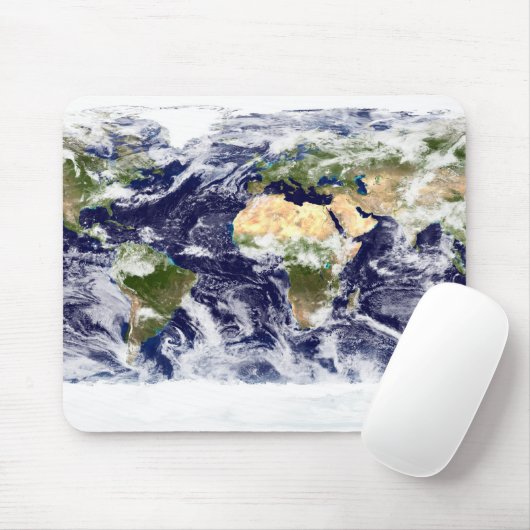 Farbbild der gesamten Erde Mousepad (Mit Mouse)