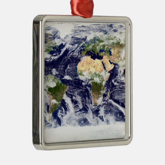 Farbbild der gesamten Erde Ornament Aus Metall (Rechts)