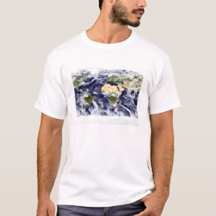 Farbbild der gesamten Erde T-Shirt
