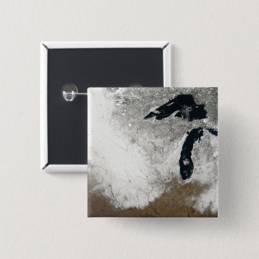 Farbbild des Schnees Button (Vorne & Hinten)