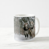 Farbbild des WinterSchlittenfahrens Kaffeetasse (VorderseiteRechts)