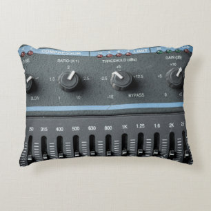 Farbbild vieler Tasten in einer Tonaufnahme Dekokissen