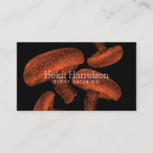 Farbbildschirmabdruck Orange/Schwarz Visitenkarte (Vorderseite)