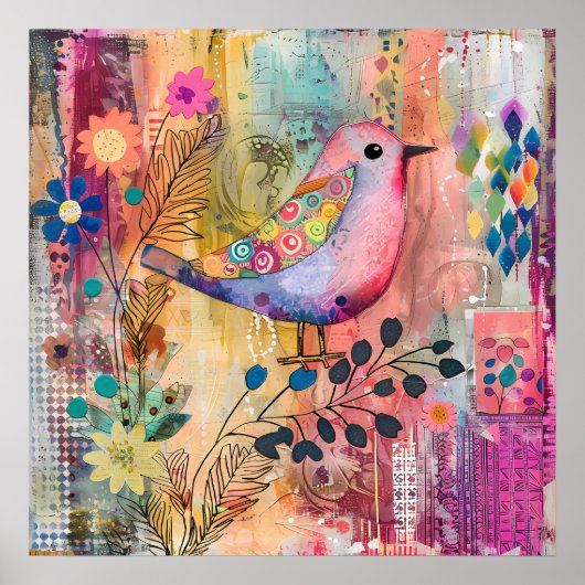 FARBBIRD GEMISCHTER MEDIENPOSTER POSTER (Vorne)
