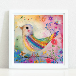 FARBBIRD GEMISCHTER MEDIENPOSTER POSTER