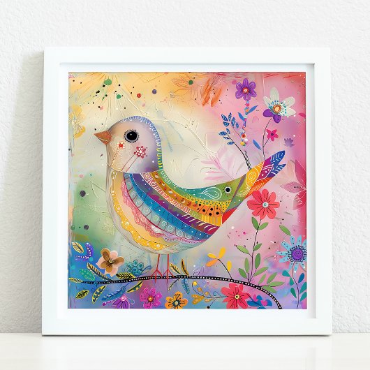 FARBBIRD GEMISCHTER MEDIENPOSTER POSTER