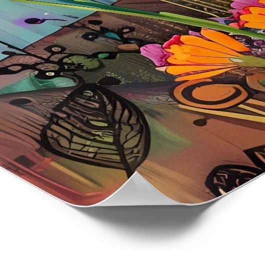 FARBBIRD GEMISCHTER MEDIENPOSTER POSTER (Ecke)