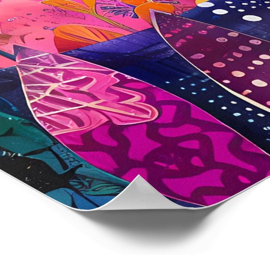 FARBBIRD GEMISCHTER MEDIENPOSTER POSTER (Ecke)