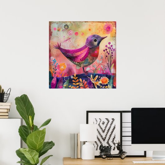 FARBBIRD GEMISCHTER MEDIENPOSTER POSTER (Heimbüro)