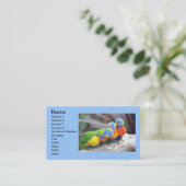 FARBBIRTE VISITENKARTE (Stehend Vorderseite)