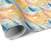 Farbbläschen Geschenkpapier (Rolleneckpunkt)