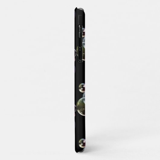 Farbblasen auf schwarz Case-Mate iPhone hülle (Hinten/Links)